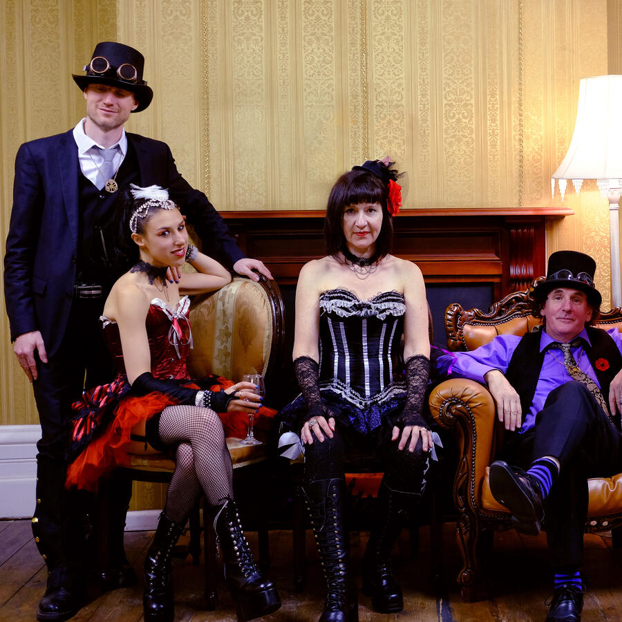 Steampunk parlour portrait